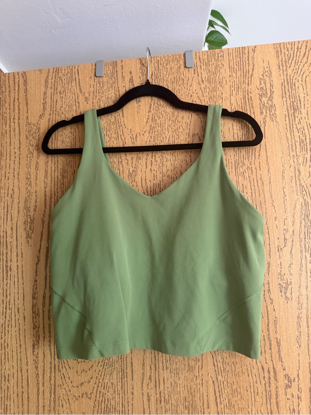 lululemon athletica Green V-Neck Tank Top